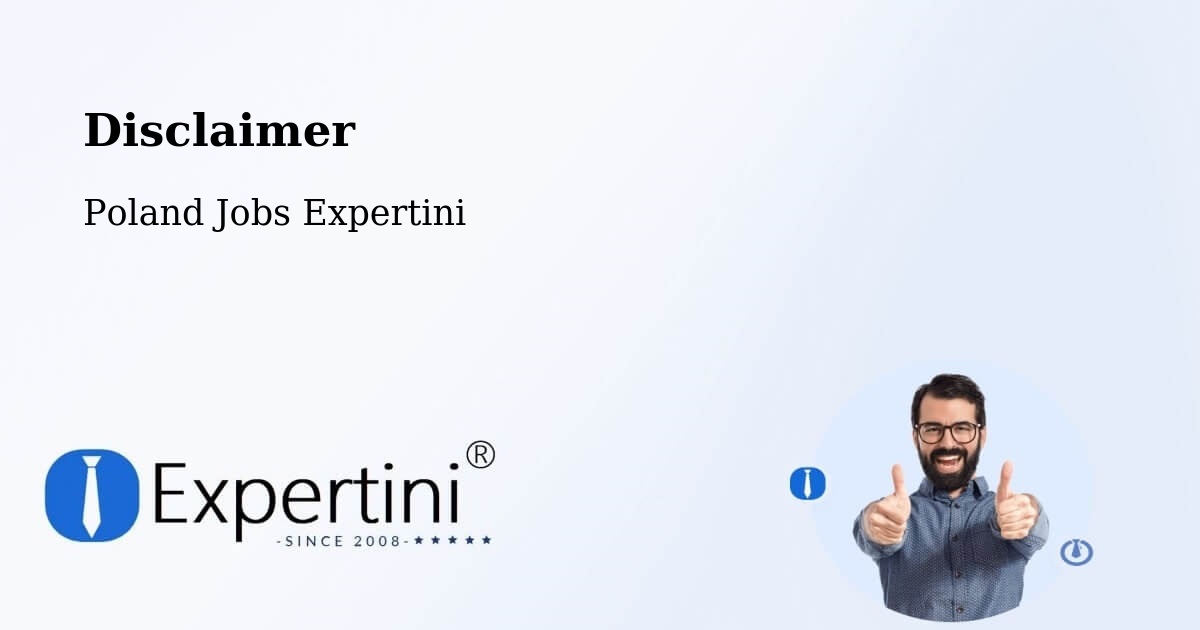 Disclaimer – Choroń - Poland Jobs Expertini